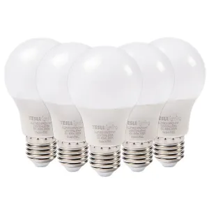 LED žárovka bulb 8W E27 3000K 806LM, 5 pack