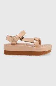 Sandály Teva Flatform Universal dámské, béžová barva, na platformě, 1008844, 1008844.MSLN-MSLN #5166441
