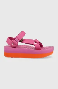 Sandály Teva Flatform Universal dámské, růžová barva, na platformě, 1008844 #5407545
