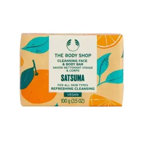The Body Shop Tuhé mýdlo na obličej a tělo Satsuma (Cleansing Face & Body Bar) 100 g