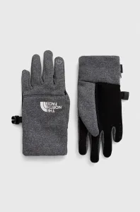 Dětské rukavice The North Face šedá barva