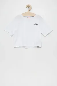 Bavlněné tričko The North Face bílá barva #3403197