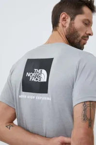 Sportovní tričko The North Face Reaxion šedá barva, s potiskem