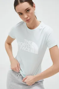 Bavlněné tričko The North Face tyrkysová barva