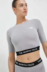 Tréninkové tričko The North Face šedá barva