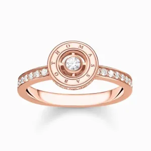 THOMAS SABO prsten circle with white stones pavé rose gold TR2255-416-14 #4556998