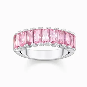 THOMAS SABO prsten Pink stones pavé TR2366-051-9 #4556962