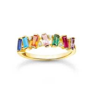 THOMAS SABO prsten Ring colourful stones gold TR2346-488-7 #4547931