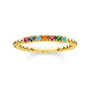 THOMAS SABO prsten Ring dots colourful Stones gold TR2323-488-7 #4546795