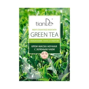 TIANDE Cream Mask Noční krémová se zeleným čajem 18 g