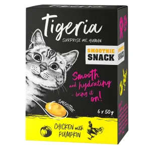 Tigeria Smoothie Snack 6 x 50 g - kuřecí s dýní