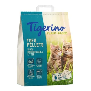 Tigerino Plant-Based Tofu stelivo pro kočky – s vůní mléka - výhodné balení 3 x 11 l (13,8 kg)