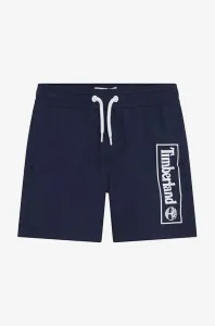 Dětské plavkové šortky Timberland Swim Shorts tmavomodrá barva, s potiskem