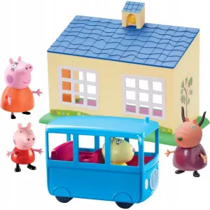 TM Toys PEPPA PIG - škola a školní autobus hrací set