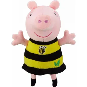 TM TOYS - PEPPA Pig ECO plyšová Peppa 20cm včelkové šaty