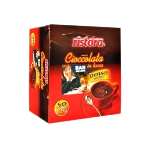 Horká mléčná čokoláda Ristora 50x25g