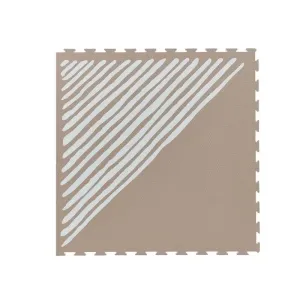 TODDLEKIND - Prettier Hrací podložka Puzzle Sandy Lines Tan 120 x 180 cm