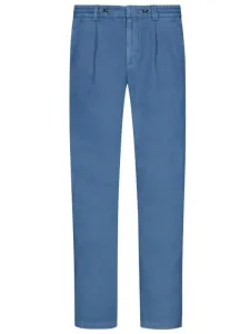 Nadměrná velikost: Tom Rusborg, Chino kalhoty z čistého lnu Světle Modrá
