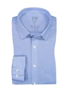 Nadměrná velikost: Tom Rusborg, Košile modern fit z lehkého žerzeje, extra dlouhá Světle Modrá