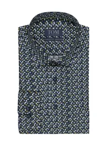 Nadměrná velikost: Tom Rusborg, Košile s celoplošným potiskem, Comfort Fit Modrá #5434390