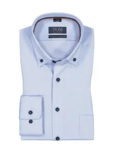 Nadměrná velikost: Tom Rusborg, Košile s propínacím límečkem (button-down), extra dlouhá Světle Modrá