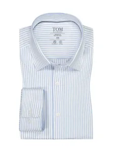 Nadměrná velikost: Tom Rusborg, Košile ze směsi žerzeje, comfort fit Světle Modrá