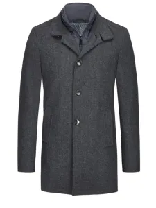 Nadměrná velikost: Tom Rusborg, Krátký kabát s vyjímatelnou prošívanou vložkou Modrá