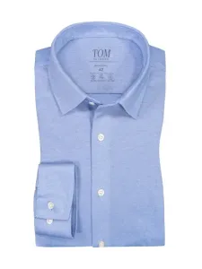 Nadměrná velikost: Tom Rusborg, Lehká žerzejová košile, Comfort Fit Světle Modrá
