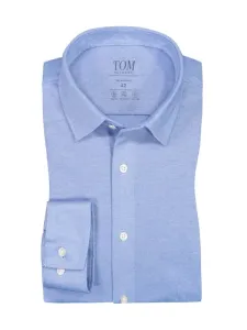Nadměrná velikost: Tom Rusborg, Lehká žerzejová košile, Comfort Fit Světle Modrá