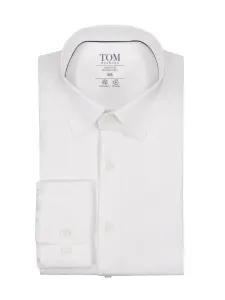 Nadměrná velikost: Tom Rusborg, Performance košile s podílem strečových vláken, comfort fit Bílá