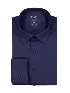 Nadměrná velikost: Tom Rusborg, Performance košile s podílem strečových vláken, comfort fit Námořnická Modrá