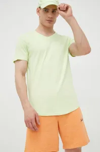 Bavlněné tričko Tom Tailor zelená barva #2027631