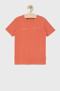 Dětské bavlněné tričko Tom Tailor oranžová barva, s potiskem #5861087
