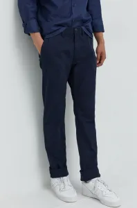 Kalhoty Tom Tailor pánské, tmavomodrá barva, jednoduché