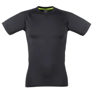 Tombo Pánské sportovní Slim-Fit tričko - Černá / černá | L #3799540