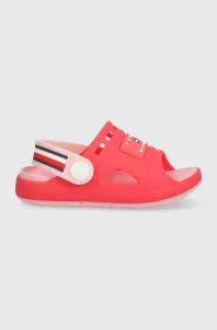 Dětské pantofle Tommy Hilfiger růžová barva #5767126