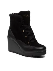 Tommy Hilfiger dámské černé kotníkové boty - 39 (BDS) #1417746