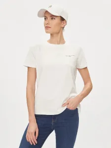 Tommy Hilfiger dámské bílé tričko - L (YBL) #5610010