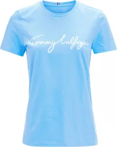 Tommy Hilfiger dámské tričko Barva: C19 Hydrangea Blue, Velikost: XS
