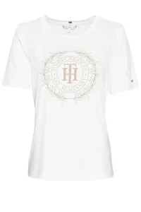 Tommy Hilfiger dámské tričko Barva: YBL Sueded Ecru, Velikost: M