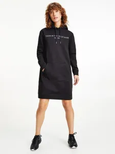 Tommy Hilfiger dámské černé mikinové šaty - S (BDS) #1413899