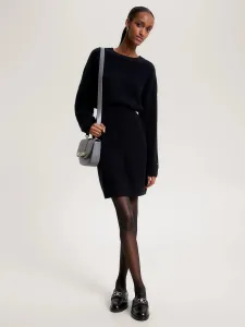 Tommy Hilfiger dámské černé úpletové šaty - L/R (BDS)