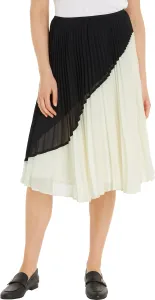 Tommy Hilfiger dámská černo krémová sukně - 38/R (0K7)