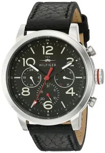 Tommy Hilfiger pánské černé hodinky - OS (0) 1791232