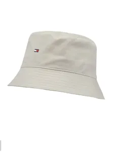 Nadměrná velikost: Tommy Hilfiger, Bavlněný klobouk bucket s vyšitým logem Béžová