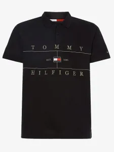 Tommy Hilfiger Icon Seasonal Regular Polo triko Černá
