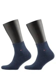 Nadměrná velikost: Tommy Hilfiger, Sportovní ponožky do tenisek ve dvojitém balení Modrá #4790343