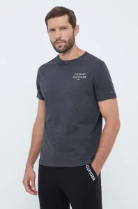 Bavlněné tričko Tommy Hilfiger šedá barva, UM0UM02916