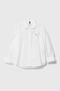 Dětská bavlněná košile Tommy Hilfiger bílá barva #5677920