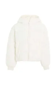 Dětská bunda Tommy Hilfiger bílá barva #6114989